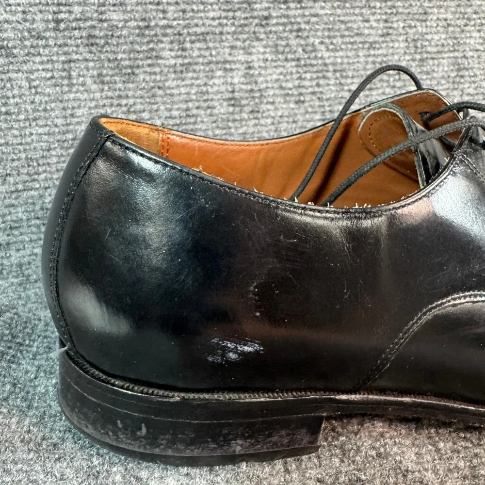 Bostonian Classics Mens Black Leather Cap Toe Lace Up Dress Shoes Oxfords 8D